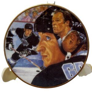Gretzky The Great One Collector Plate 1989 Gartlan USA Inc 3" NHL Hockey